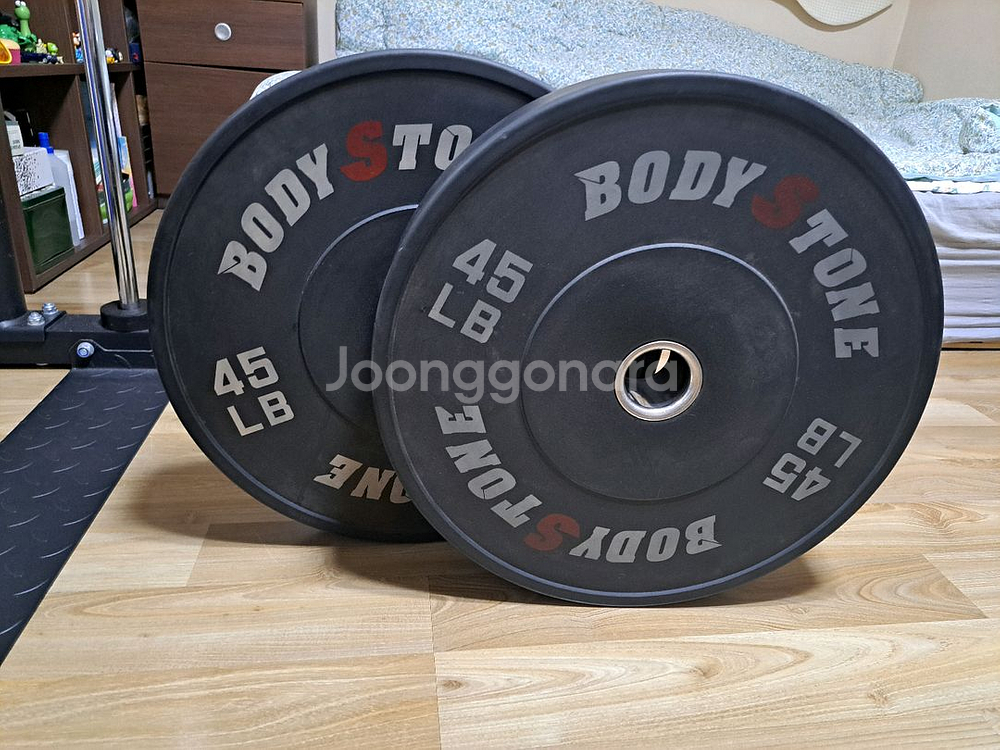 20kg 중량원판 4장 (더스크랙,바디스톤) 2.5k 중량원판 2장 (베스코) - 인천--1