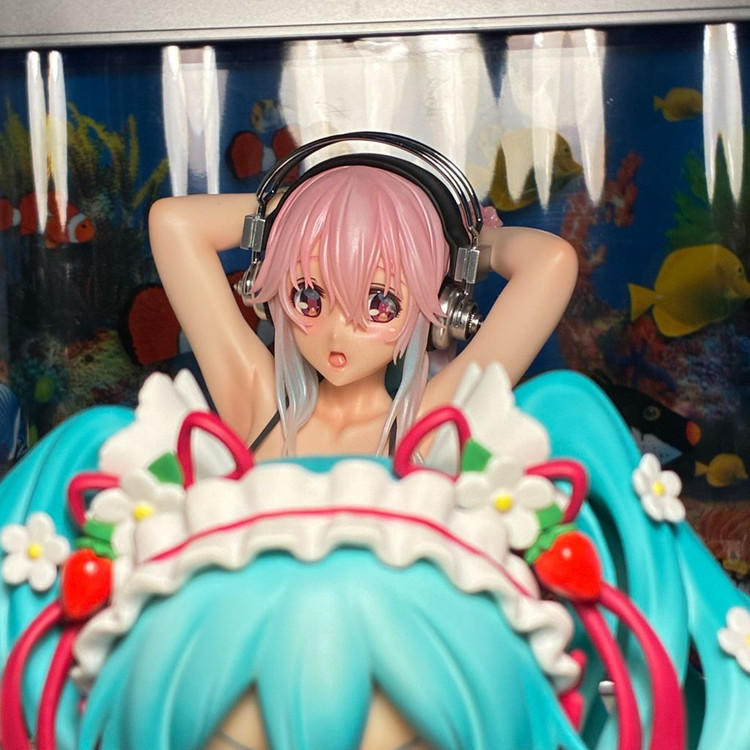 택포 미개봉 슈퍼 소니코 웨이브 1/7스케일 드림테크 피규어 미소녀--0