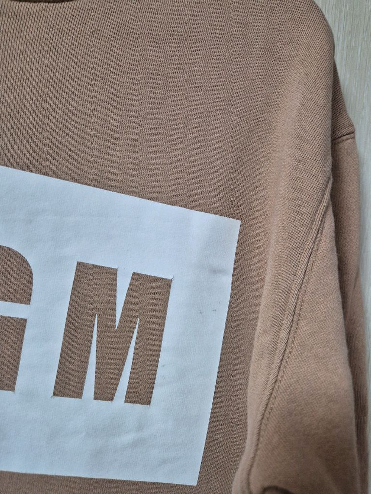 (정품) MSGM 로고 맨투맨 티셔츠 베이지 여성 S--4