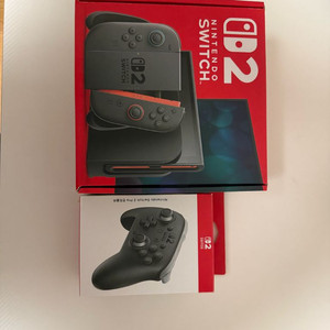 닌텐도 스위치2 + 스위치2 프로 컨트롤러 최상급 상태 팝니다