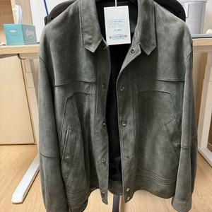 타임옴므 램스킨 스웨이드 점퍼 100사이즈 팝니다