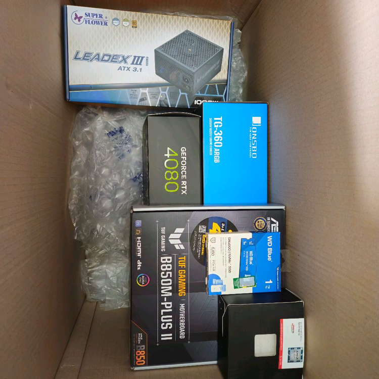 (새제품)풀박스 9800x3d + 4080 1tb,32gb 본체--1