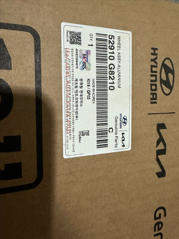 그랜져ig 18인치 순정 정품 휠 새상품 팝니다 이미지