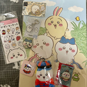 먼작귀 치이카와 팝업 강시누이 포스터 키링 스티커 등 일괄판매