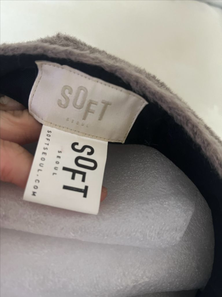 SOFT SEOUL 털 빵모자 베이지브라운--1