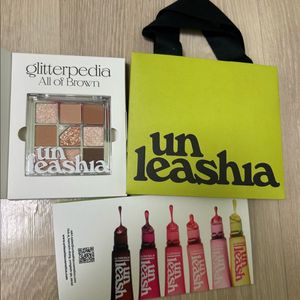 (새상품) 언리시아 글리터피디아 아이 팔레트 2호 올 오브 브라운