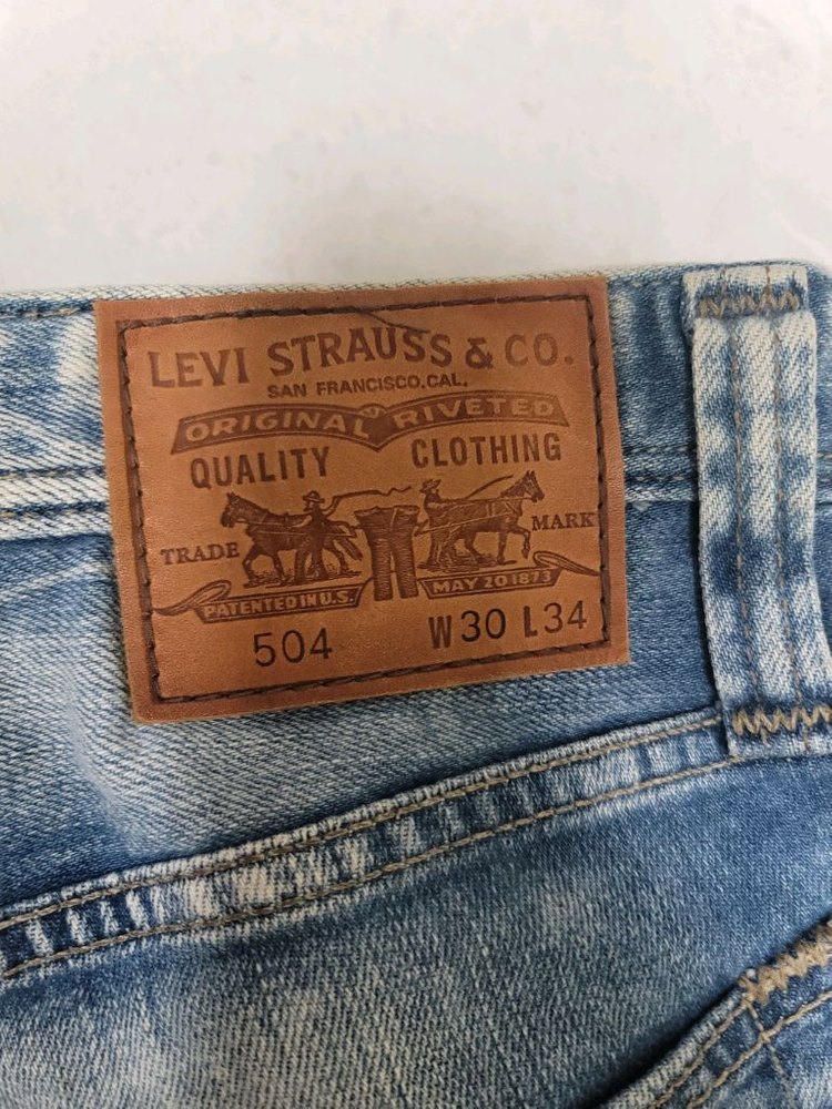 리바이스 504 워싱 데님 청바지 허리30 W30 L34 상태극상--2