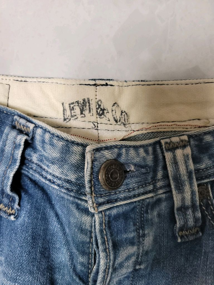 리바이스 504 워싱 데님 청바지 허리30 W30 L34 상태극상--3