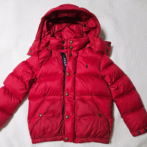 폴로 랄프로렌 키즈 패딩 8 size 레드 (덕다운)