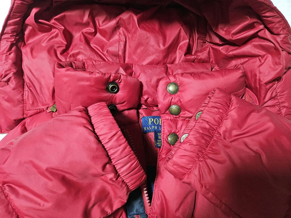 폴로 랄프로렌 키즈 패딩 8 size 레드 (덕다운)--3