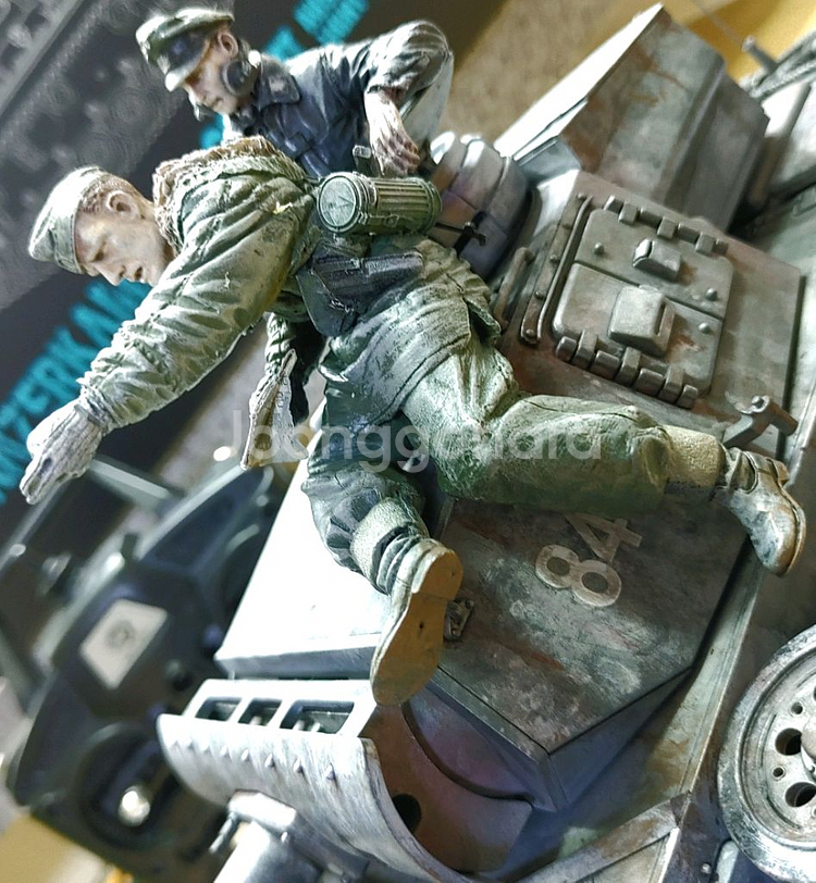 *각종교신가능*정밀도색1/16대형RC카탱크프라모델2WW독일3호전차알씨카풀셋~바람에언덕에서--7