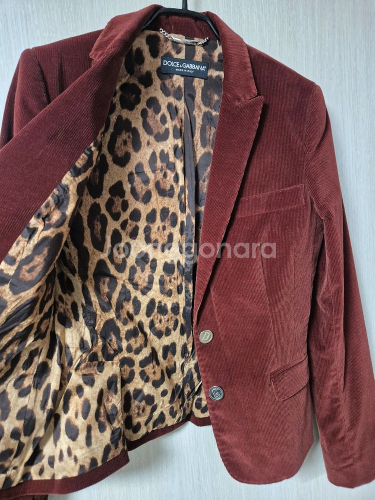 (정품) 돌체앤가바나 코듀로이 자켓 여성 40--2