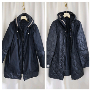 막스마라 리버시블 후드 패딩