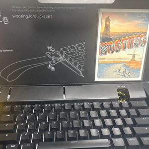 우팅 60he+ 기계식 키보드 풀박스