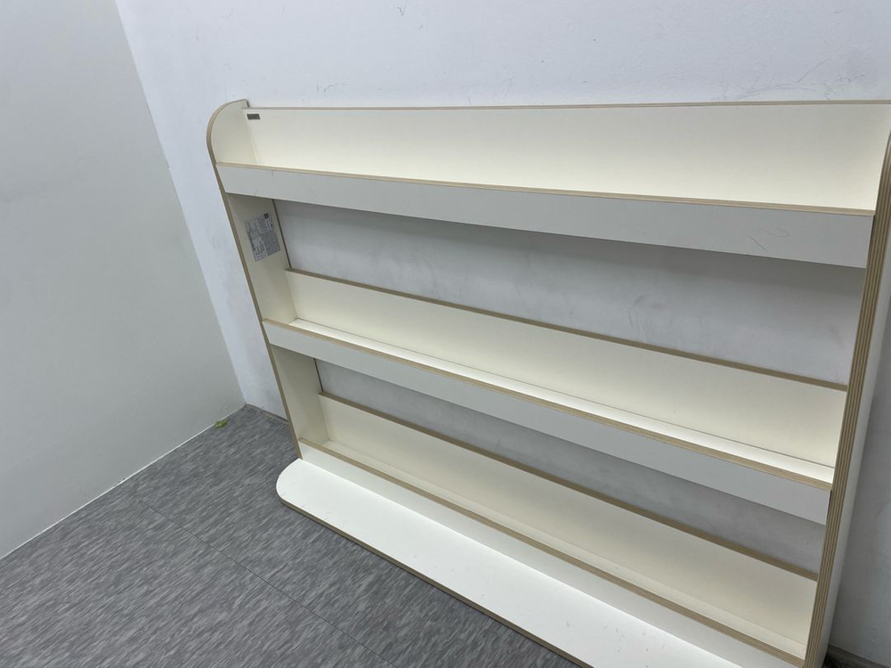 리바트 3단 전면 책장 웜 화이트(상태 S급) 이미지