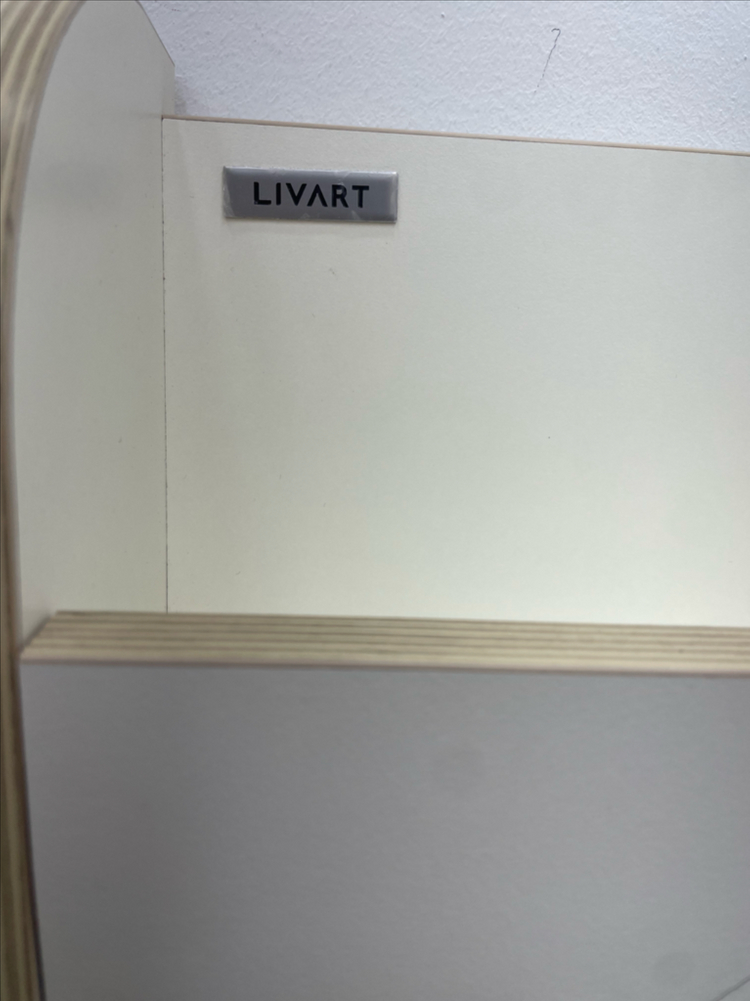 리바트 3단 전면 책장 웜 화이트(상태 S급) 이미지