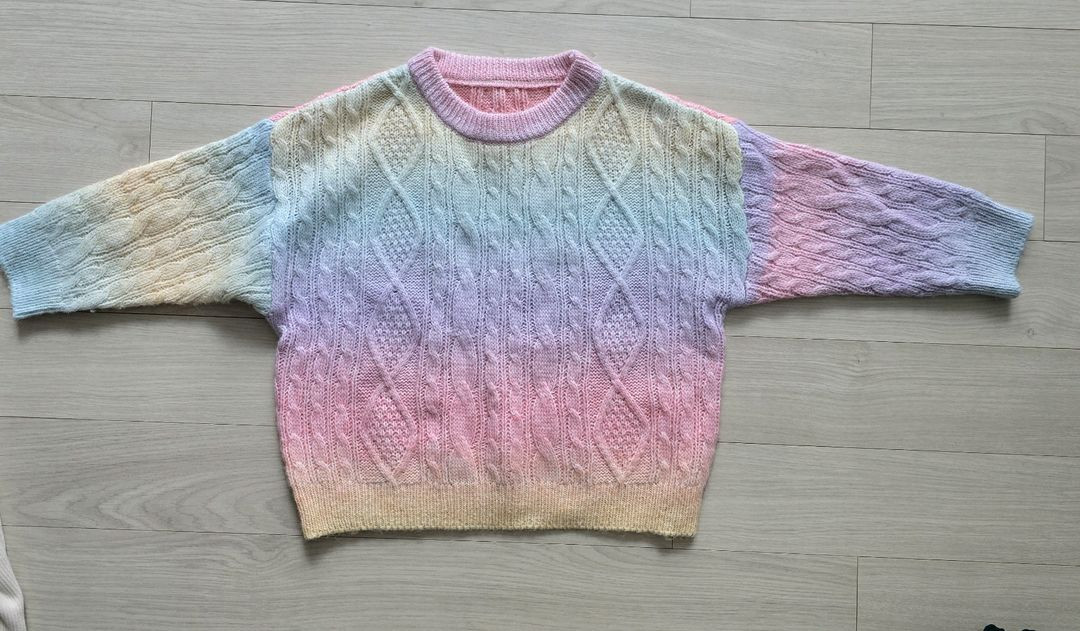 무지개니트 110,h&m 6-8y--1