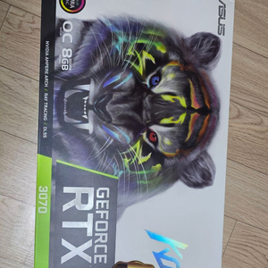 (중고ASUS KO 지포스 RTX 3070 O8G GAMING OC D6 8GB