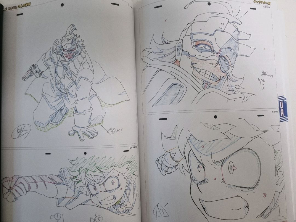 나의히어로 아카데미아 캐릭터 아트웍스 아트북--6