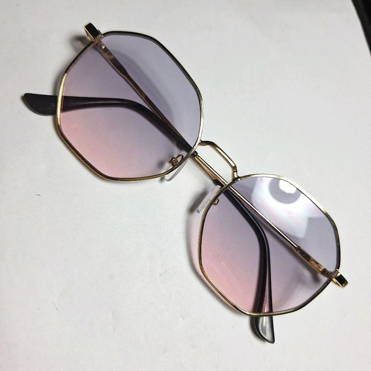 빈티지 선글라스 안경 팔각형 남녀공용 외출용 패션--4