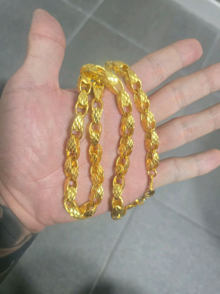 신형 물방울 순금 목걸이 20돈--1