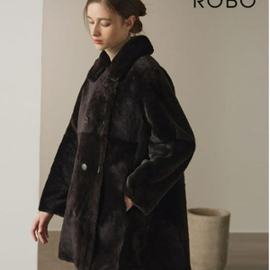 [새상품] ROBO 로보 무스탕 코트, 리버시블, 초코브라운, 66, 온라인 판매중
