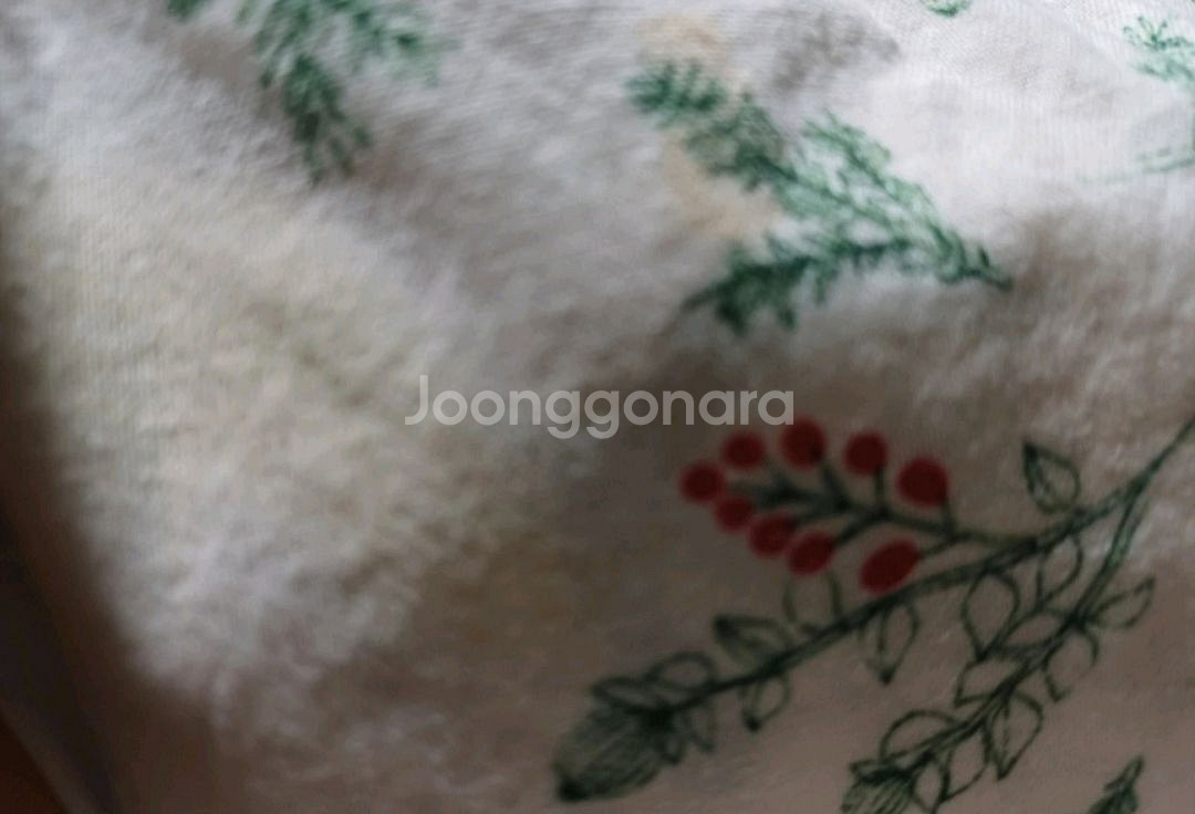 핸드메이드 크리스마스 나뭇잎 패턴 원피스--4