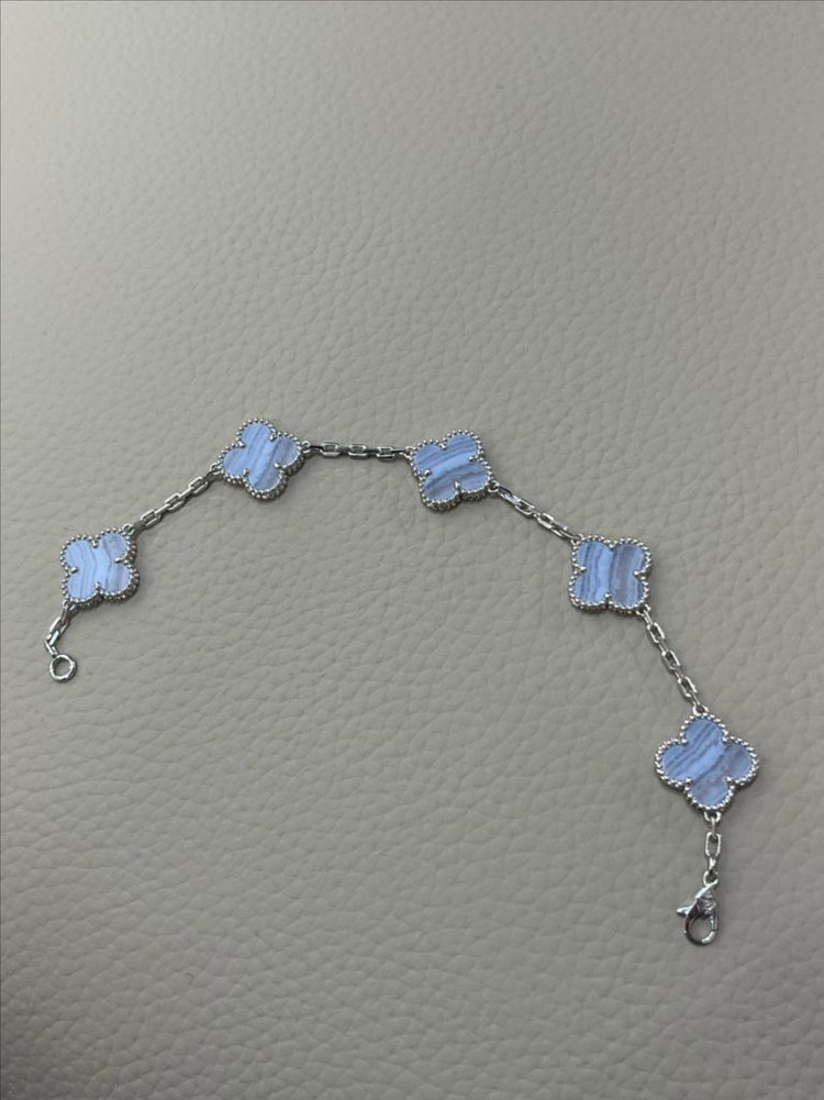 18k 반클리프 칼세도니 팔찌--1