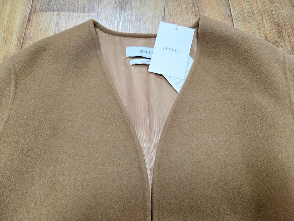 베뉴엣(BENUET) 캐시울 have 해브 코트 프리사이즈 새상품--5