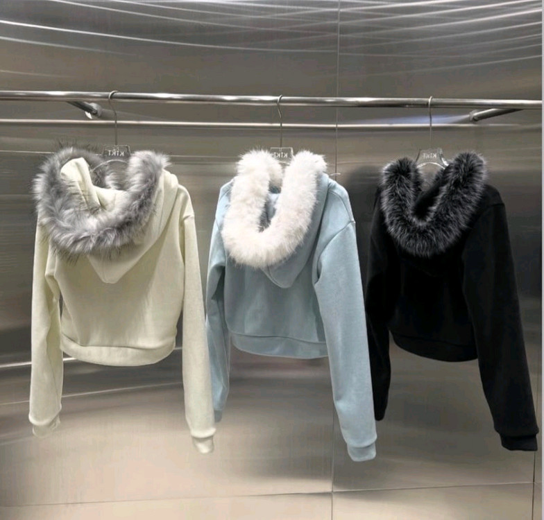 후드퍼 크롭 집업 와이드팬츠(새상품)--2