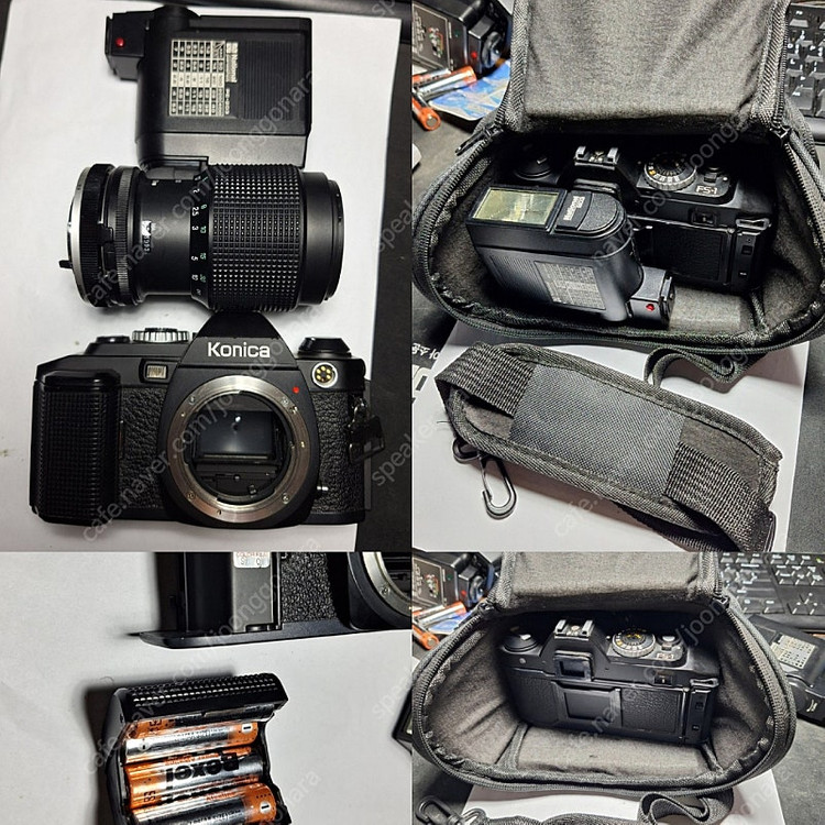 가방,스트로브,렌즈 풀세트/코니카 FS-1 필름카메라 빈티지 레트로 로모 앤틱 엔틱 y2k 감성 인테리어 필카 이미지