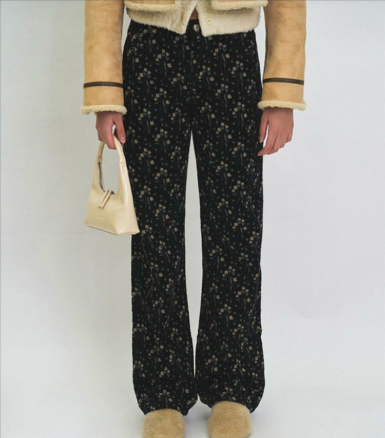 새상품)그로브 플라워 데님 팬츠 GROVE--1