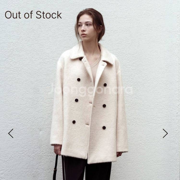 베뉴엣(BENUET) 피치크림 밀란 코트 프리사이즈 새상품--2