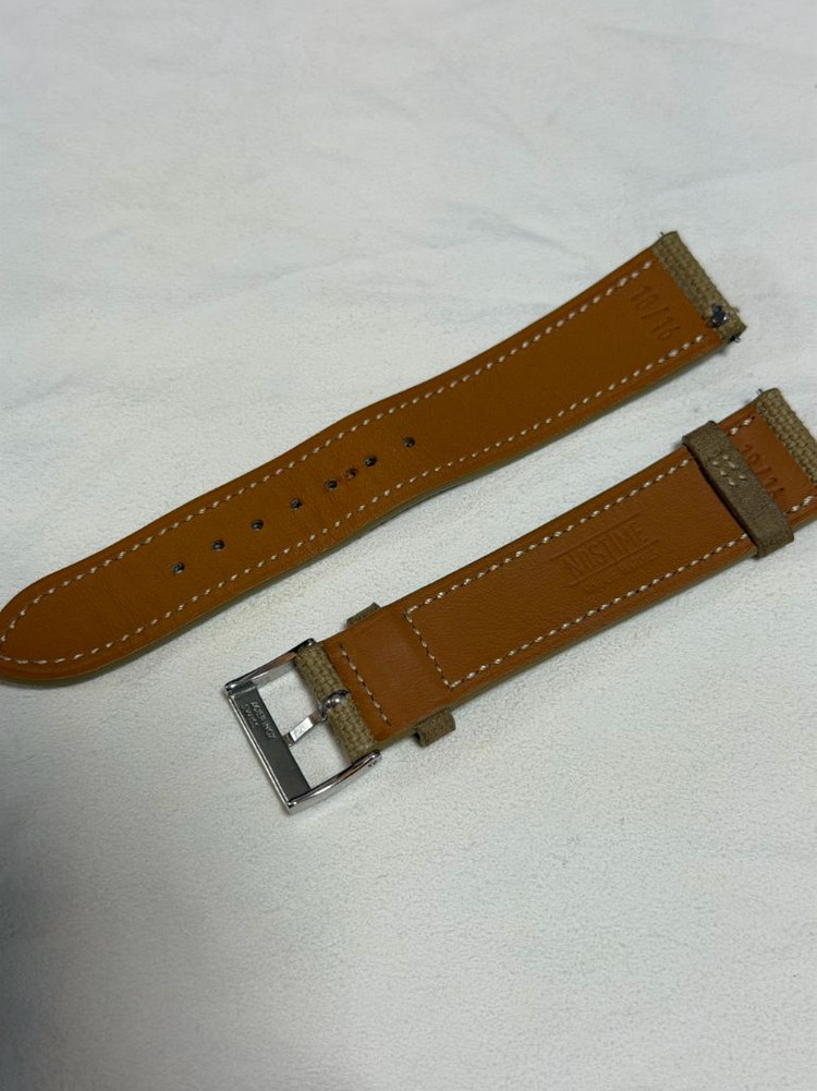 노스타임 캔버스 카키 18mm--1