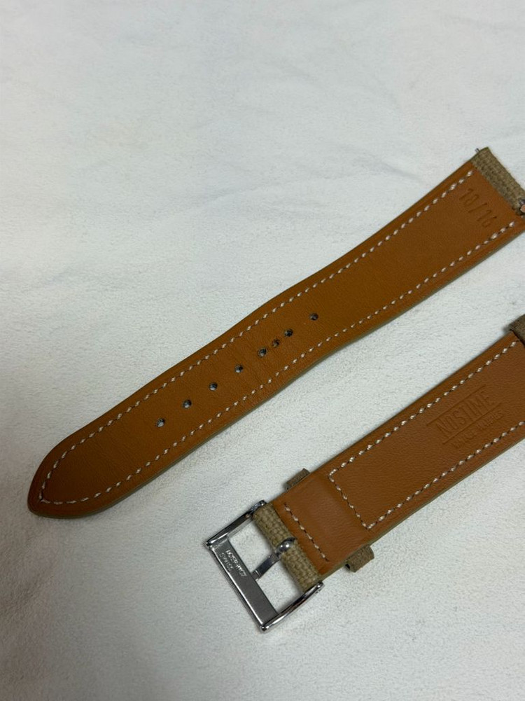 노스타임 캔버스 카키 18mm--3