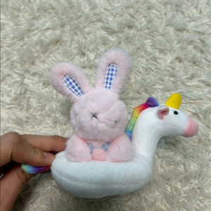 (새상품) 토끼 유니콘 인형키링