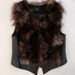 SI 씨 폭스양가죽베스트