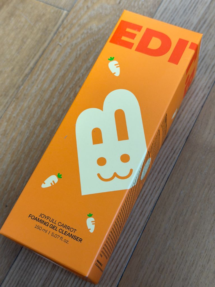 에딧비 조이풀 당근 포밍 젤 클렌저 150미리 미개봉 새제품--1