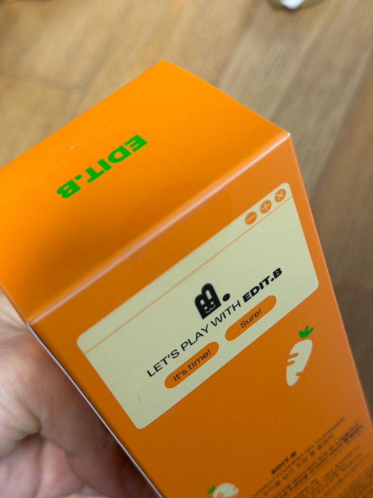 에딧비 조이풀 당근 포밍 젤 클렌저 150미리 미개봉 새제품--2