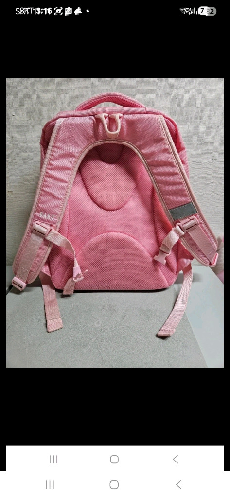 닥스 키즈 핑크 책가방 세트 거의새상품 (책가방 덮개증정)--1