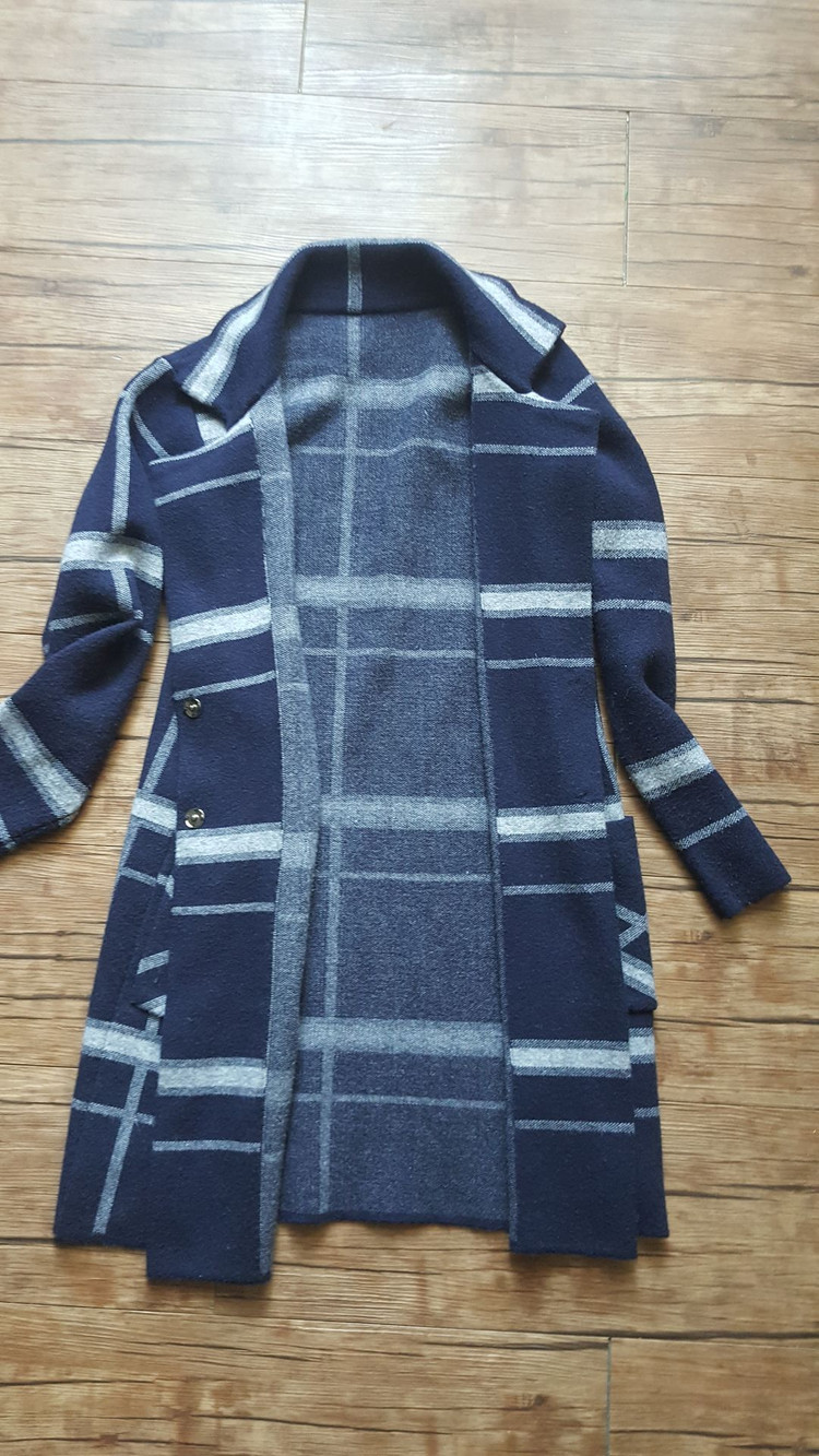 여성 55 66 77 롱가디건 도톰 니트 재킷 쟈켓--4