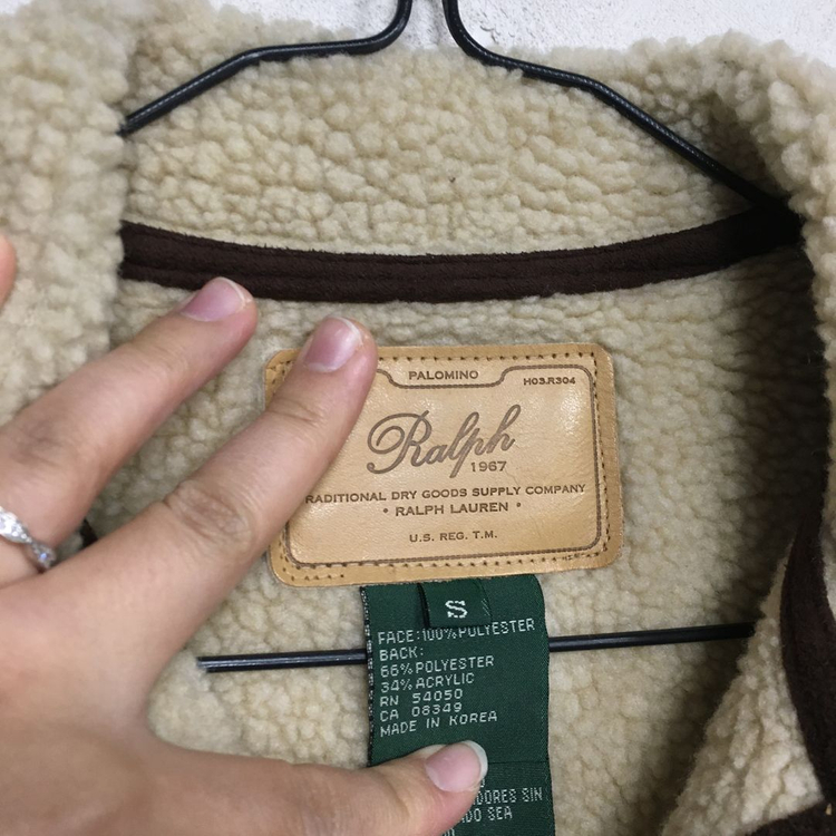 랄프로렌폴로 여성 시어링 무스탕 코트 S 이미지