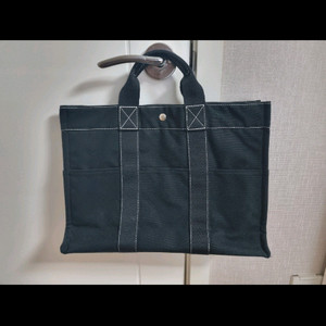 정품 에르메스 블랙 캔버스 토트백 hermes 가방