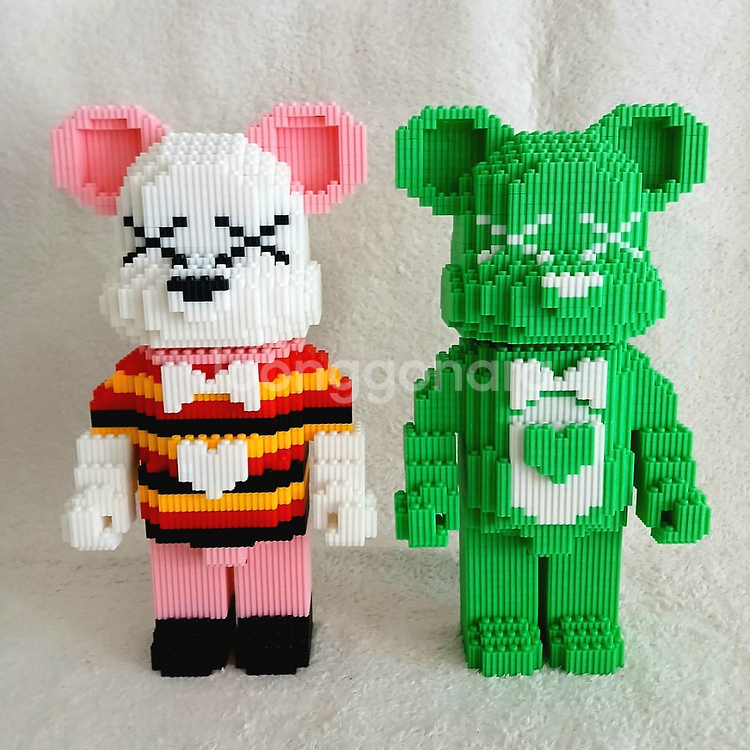 대형 나노블럭 곰돌이--1