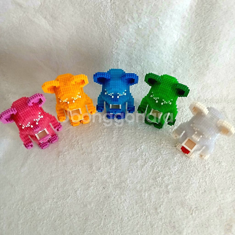 LED 나노블럭 곰돌이 5종세트--5