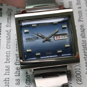 레어] 빈티지 세이코 액투스SS 테레비 블루 그라데이션 한자 데이데이트