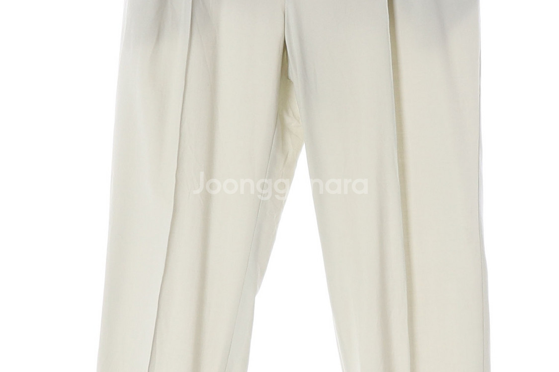 TIME 타임 23SS 라이트그레이 슬랙스 뒷밴딩 바지 팬츠--3