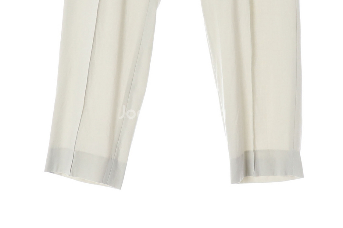 TIME 타임 23SS 라이트그레이 슬랙스 뒷밴딩 바지 팬츠--4