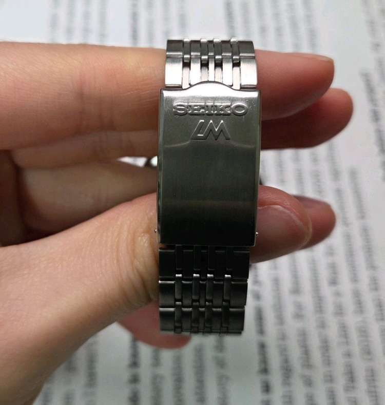 레어] 빈티지 세이코 LM로드매틱 화이트판 한자 데이데이트 쌀알 브레이슬릿 ver.--6