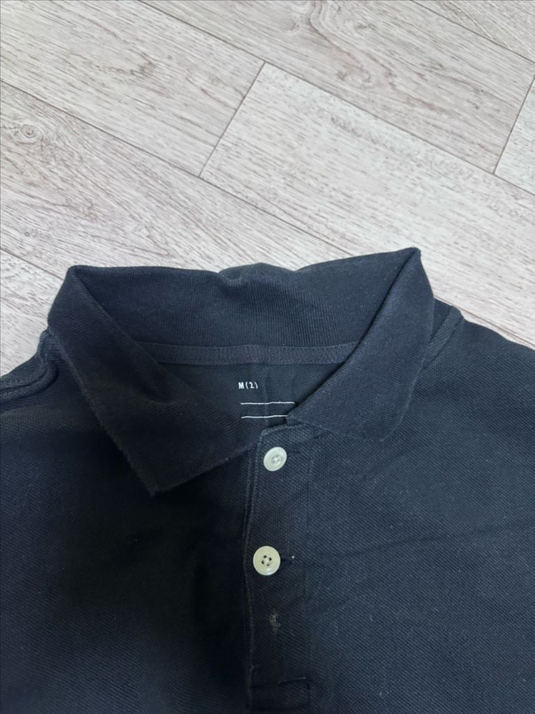 (M) 카키스 피케 L/S 폴로 긴팔 티셔츠 블랙 이미지